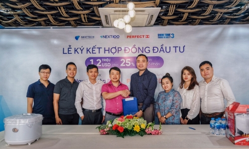 Chủ tịch NextTech-group ký hợp đồng tài trợ 1,2 triệu USD cho thương hiệu đồ gia dụng Perfect