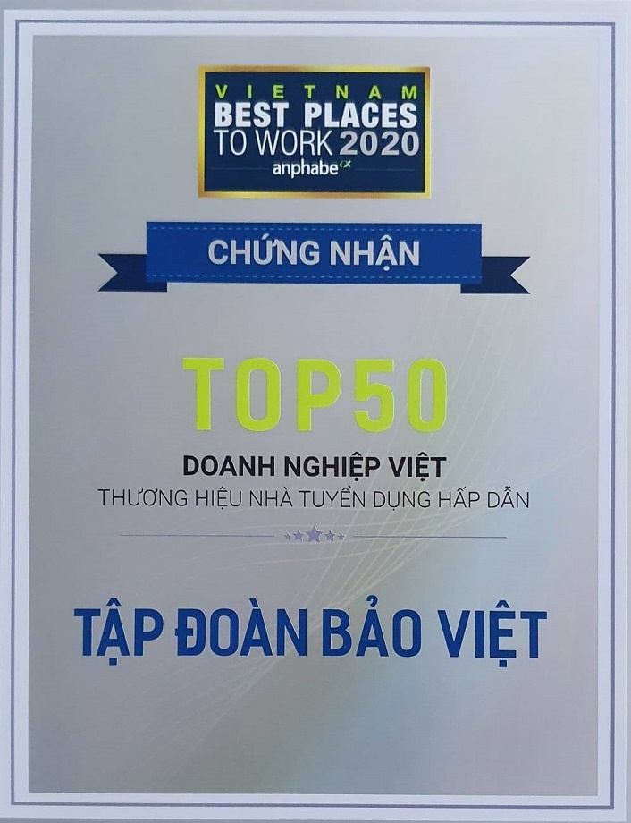 bao viet nhan giai thuong uy tin ve noi lam viec va nha tuyen dung