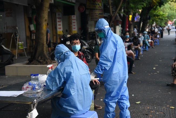 sang 110 ha noi ghi nhan 5 ca covid 19 deu trong cong dong