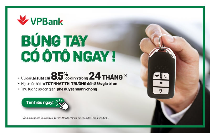 so huu o to sieu toc voi goi vay cuc hap dan tu vpbank