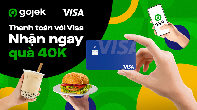 visa trien khai thanh toan so tren nen tang gojek tai viet nam