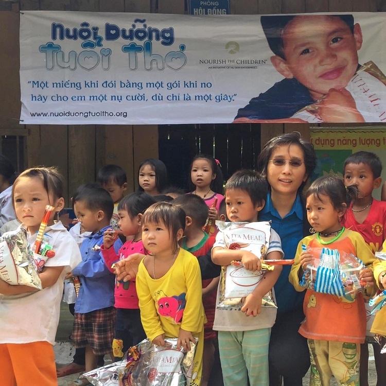 nu skin va nha phan phoi da quyen gop 750 trieu bua an cho tre em toan cau