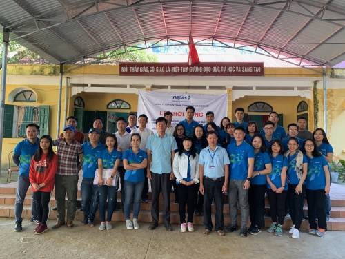 NAPAS xây phòng học cho học sinh miền núi huyện Đà Bắc NAPAS xây phòng học cho học sinh miền núi huyện Đà Bắc