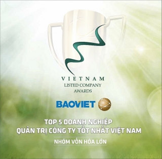 Bảo Việt được vinh danh Top 5 doanh nghiệp quản trị công ty tốt nhất năm 2021