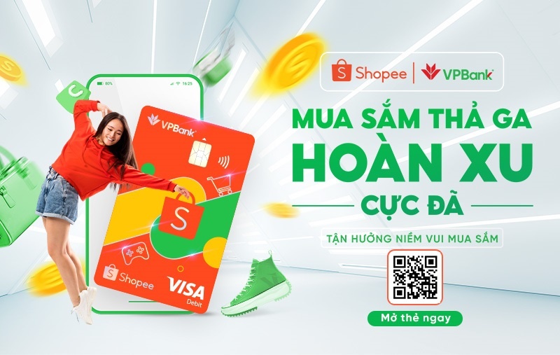 ra mat the ghi no quoc te vpbank shopee