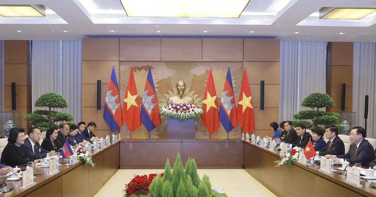 Chủ tịch Quốc hội: Việt Nam luôn là người bạn tốt, đáng tin cậy của Campuchia