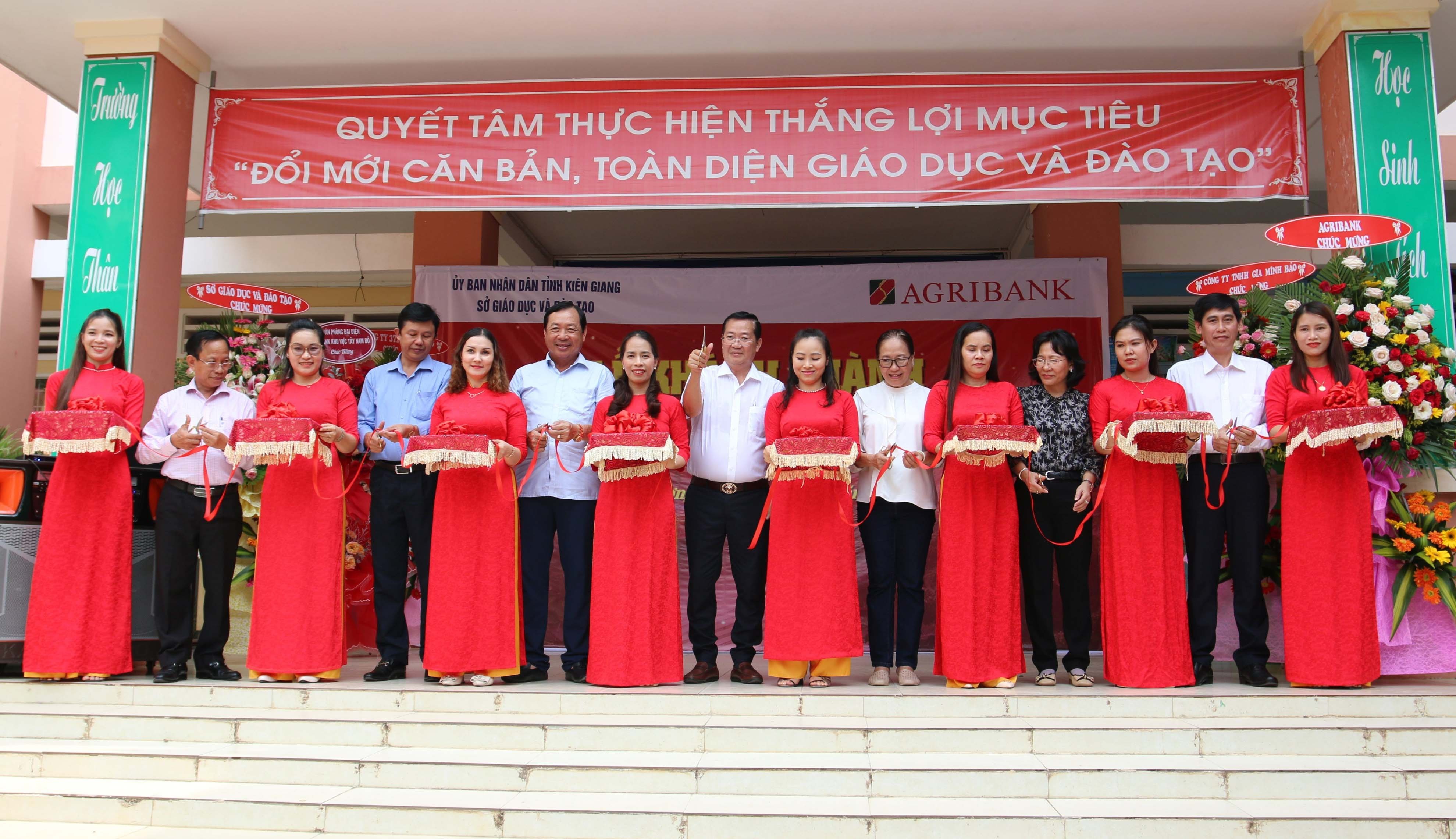 Agribank tài trợ 12 tỷ đồng xây trường học ở Kiên Giang