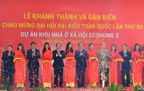 Hà Nội khánh thành công trình nhà ở xã hội ECOHOME 2 Hà Nội khánh thành công trình nhà ở xã hội ECOHOME 2