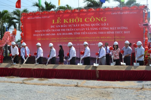 Dự án QL1 tuyến tránh Cai Lậy: Chậm nhất 15/12/2015 phải hoàn thành toàn bộ
