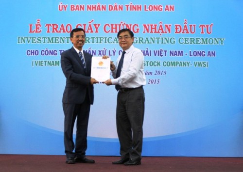 Đầu tư 450 triệu USD xử lý rác thải tại Long An