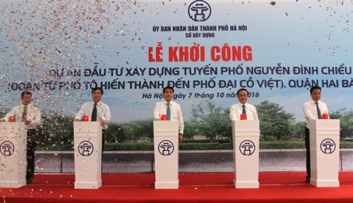 Hà Nội: Khởi công dự án xây dựng tuyến phố Nguyễn Đình Chiểu Hà Nội: Khởi công dự án xây dựng tuyến phố Nguyễn Đình Chiểu