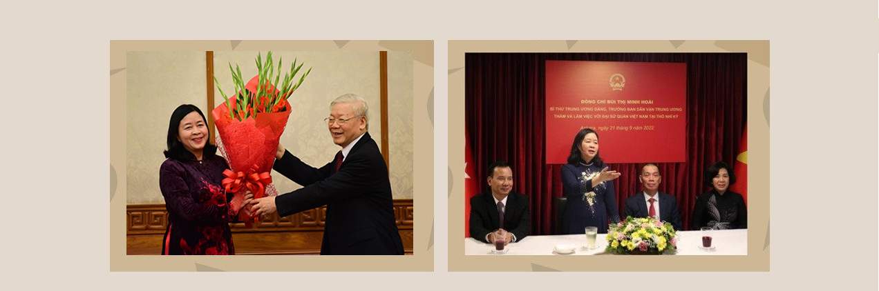 nhung nu lanh dao viet nam trong ta ao dai dan toc