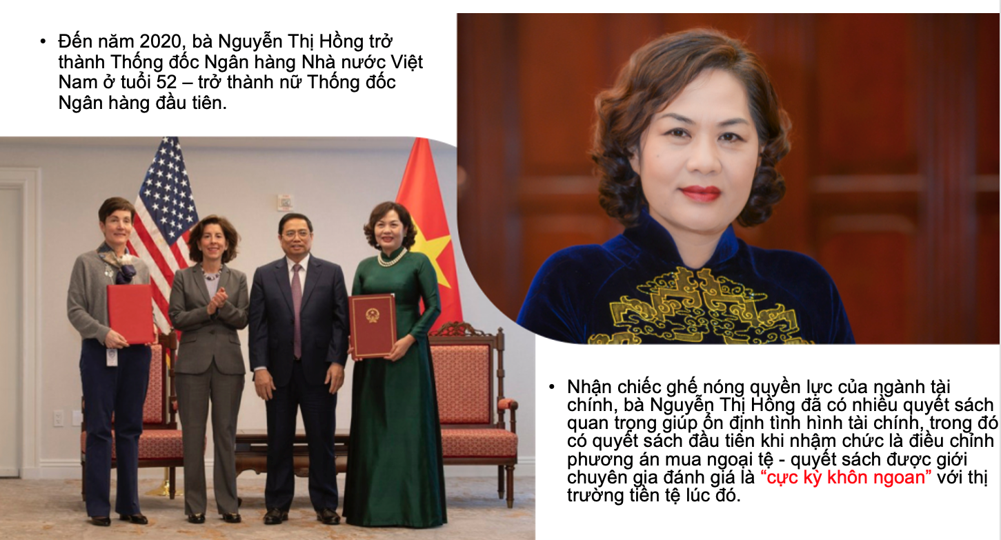 nhung nu lanh dao viet nam trong ta ao dai dan toc