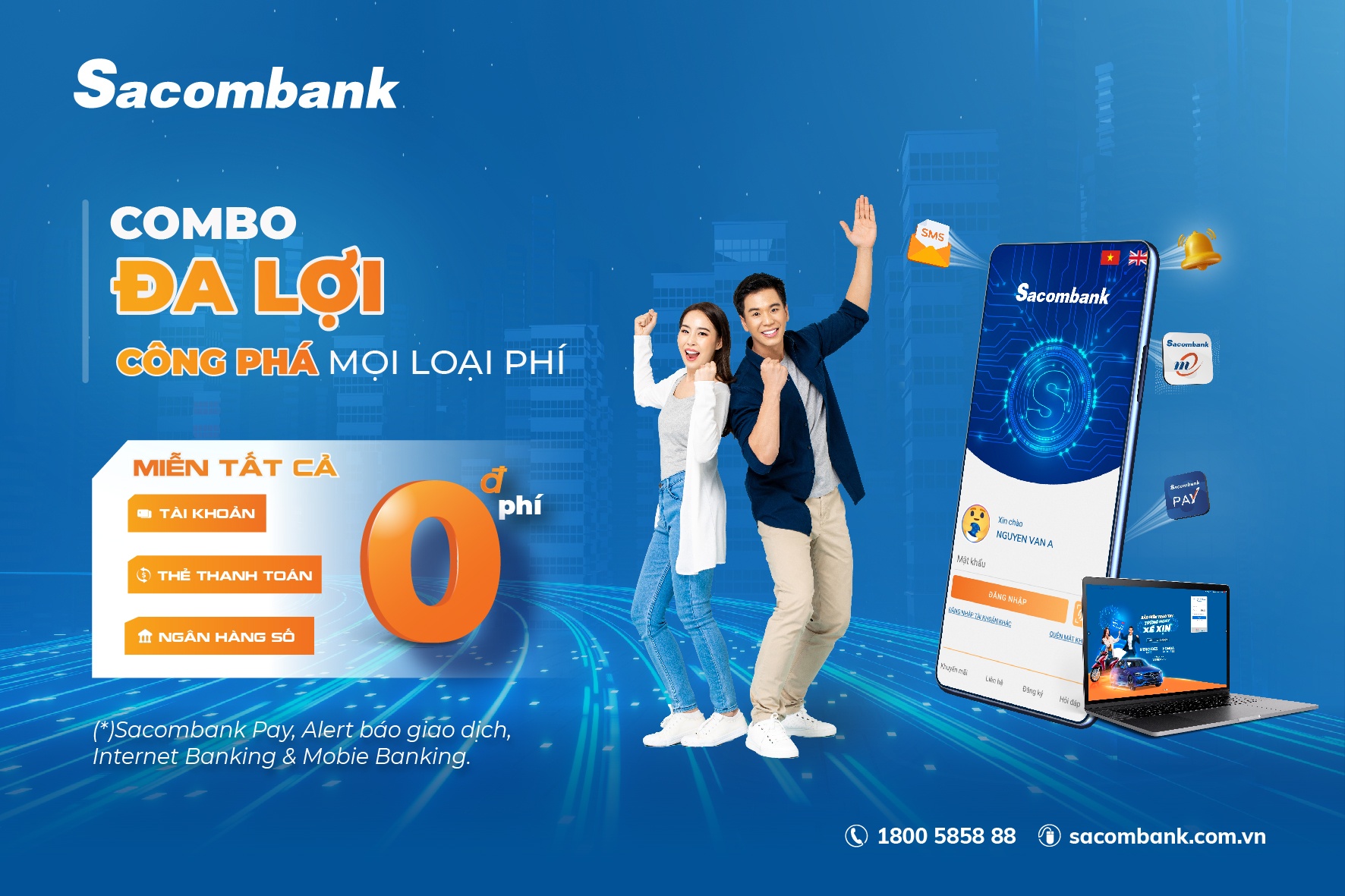 Sacombank triển khai gói Combo đa lợi với nhiều tiện ích ưu đãi danh cho khách hàng sacombank trien khai goi combo da loi voi nhieu tien ich uu dai danh cho khach hang