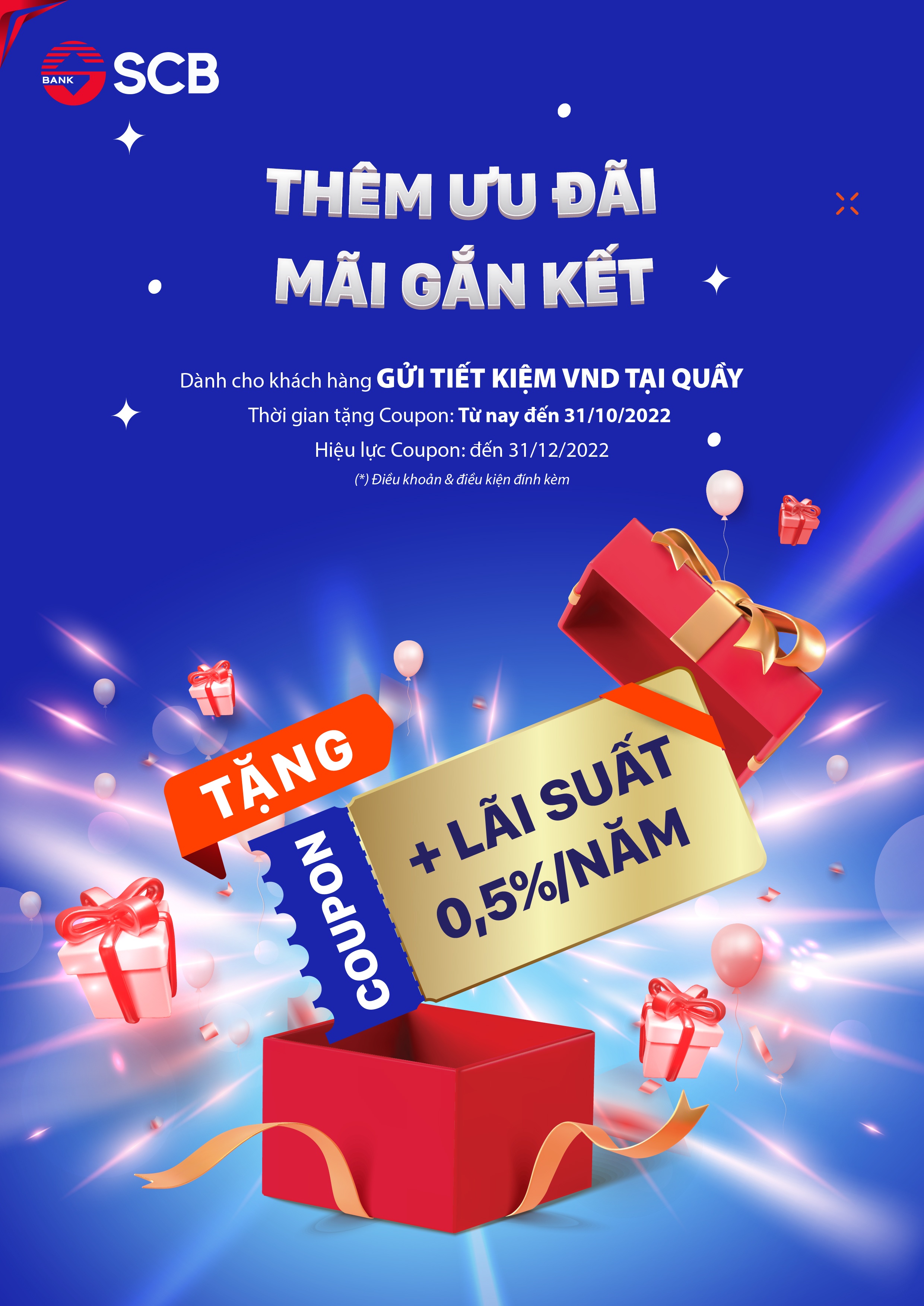 scb hoat dong on dinh tang coupon lai suat 05nam cho khach hang gui tien