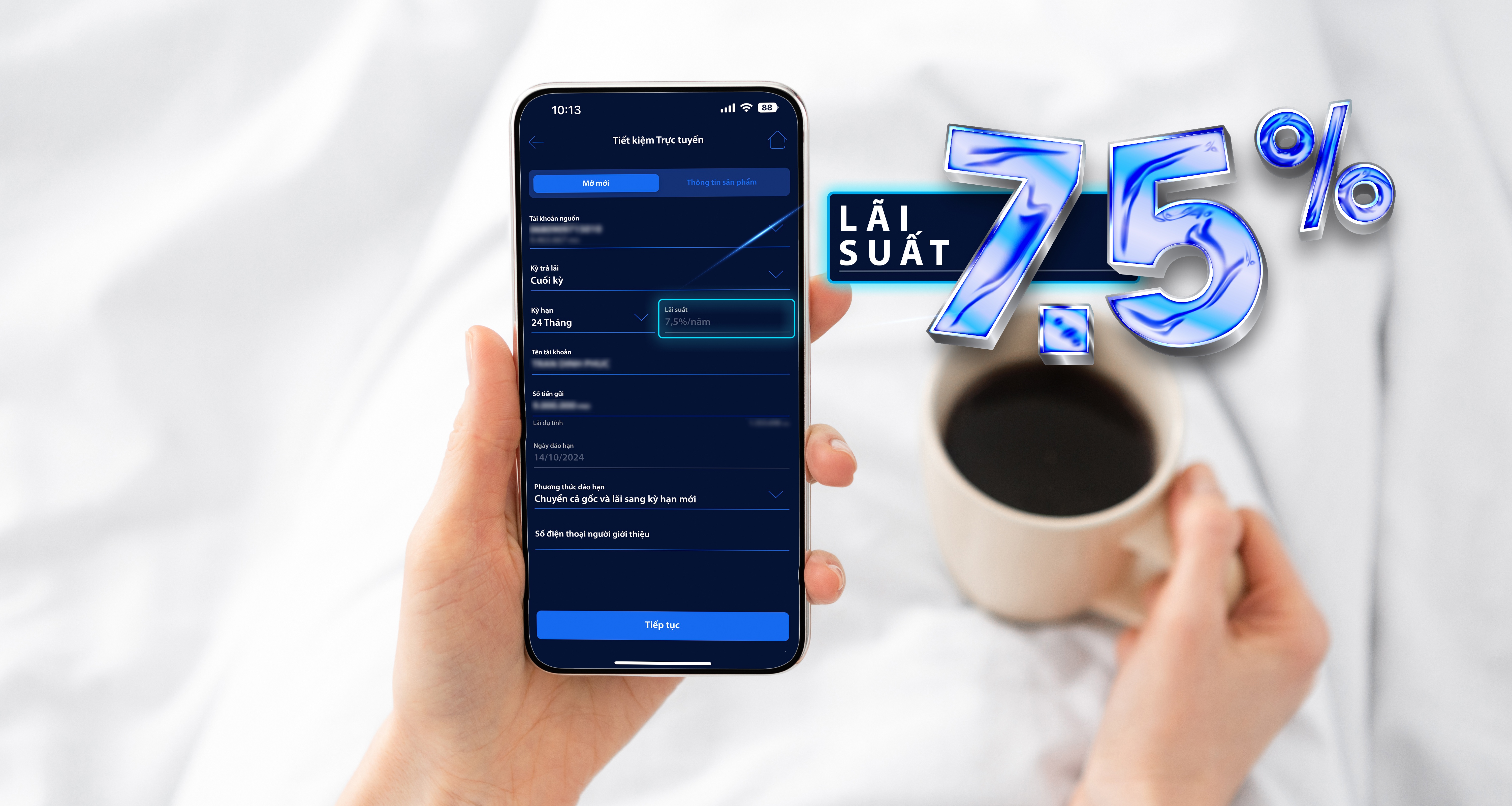 khach hang loi don loi kep khi gui tien online tai ngan hang ban viet