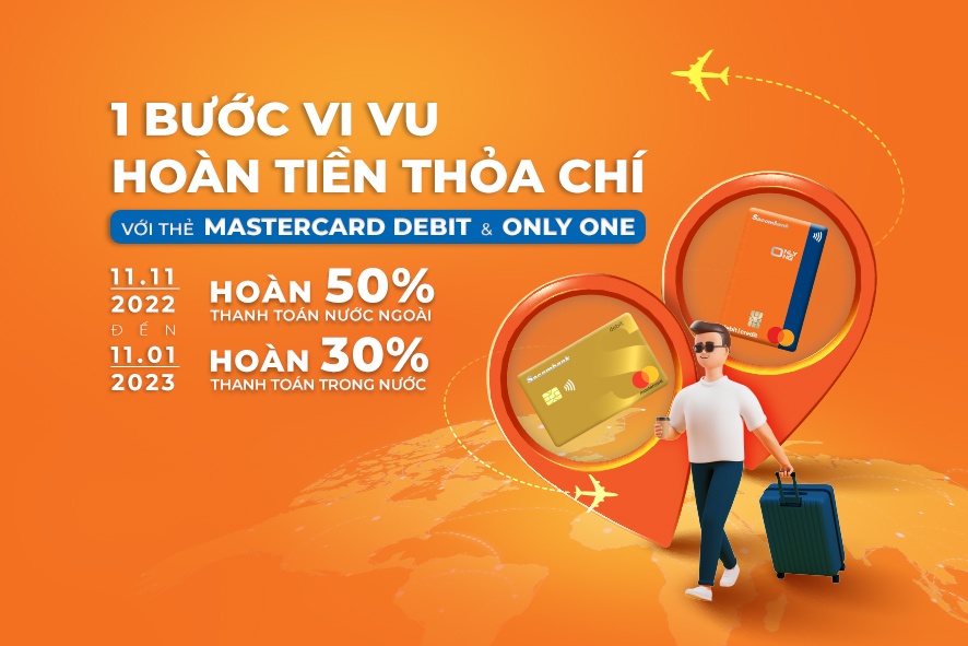 tan huong uu dai hoan tien 50 khi thanh toan bang the sacombank mastercard