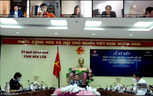 UBND tỉnh Đắk Lắk và FPT ký kết thỏa thuận hợp tác chuyển đổi số
