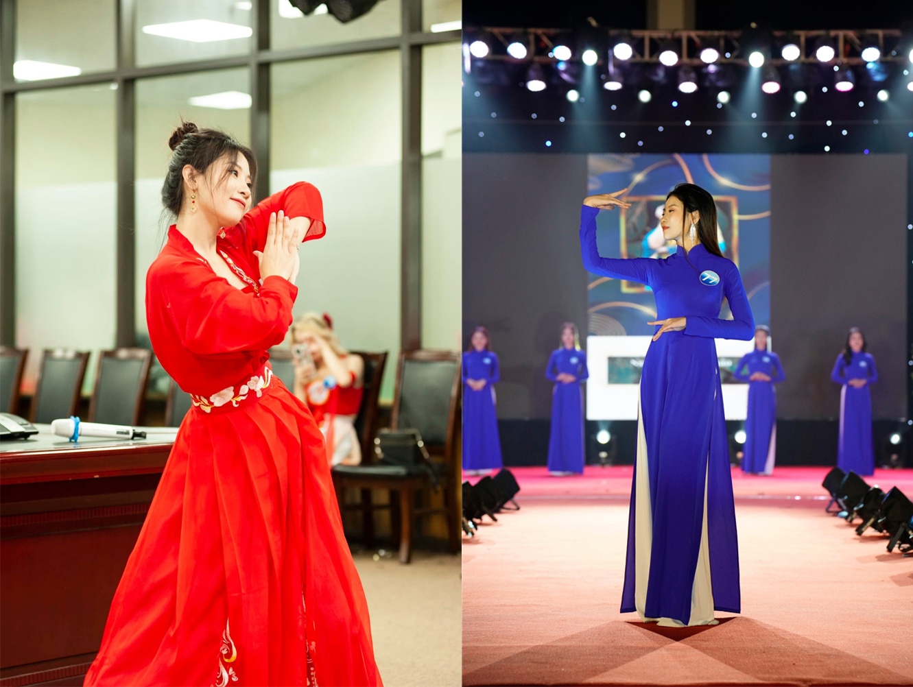 nu sinh huong thao dang quang hoa khoi truong dai hoc tai chinh ngan hang ha noi