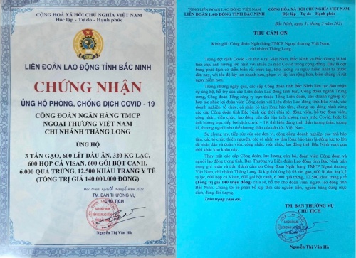 vietcombank thang long tiep suc cong nhan lao dong tai bac ninh