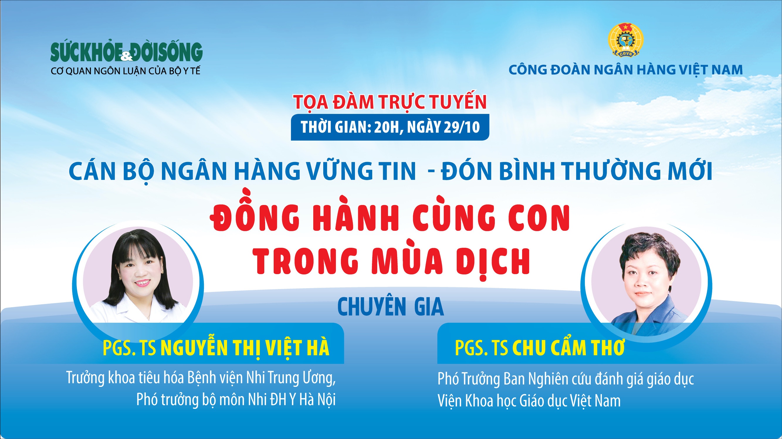 Tọa đàm trực tuyến “Đồng hành cùng con trong mùa dịch”