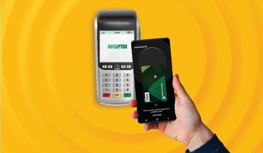 thanh toan bang samsung pay voi vietcombank