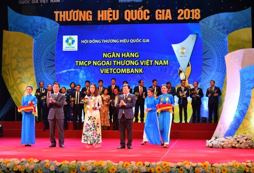 Vietcombank và Tân Á Đại Thành đạt Thương hiệu quốc gia 2018