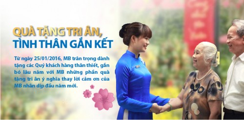 MB tri ân khách hàng thân thiết
