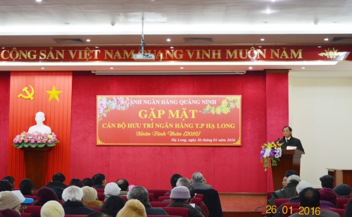 Gặp mặt cán bộ hưu trí ngành Ngân hàng trên địa bàn TP. Hạ Long