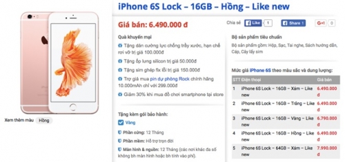Giá iPhone 6S còn 6,5 triệu đồng