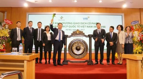 Cổ phiếu VIB chính thức chào sàn, các chỉ tiêu tài chính 2016 tích cực