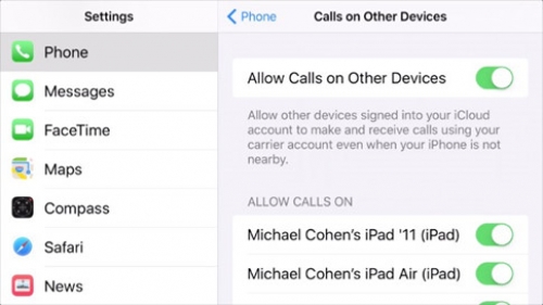 Gọi điện thoại trên iPhone bằng MacBook Gọi điện thoại trên iPhone bằng MacBook