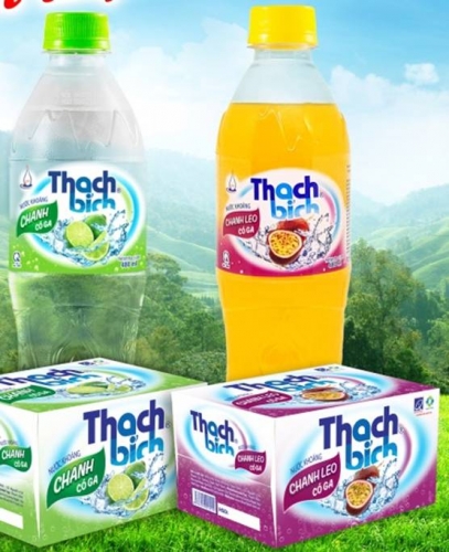 Nước khoáng chanh leo Thạch Bích có mẫu mã bao bì mới