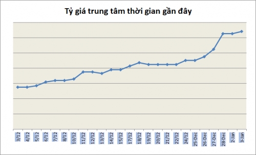 Tỷ giá ngày 3/1: Không có nhiều biến động