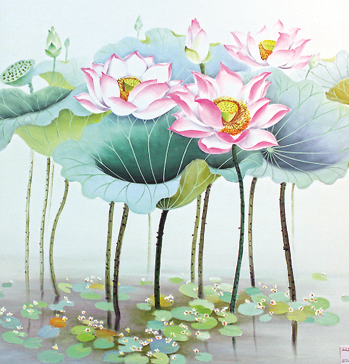 Khi họa sĩ vẽ hoa Khi họa sĩ vẽ hoa