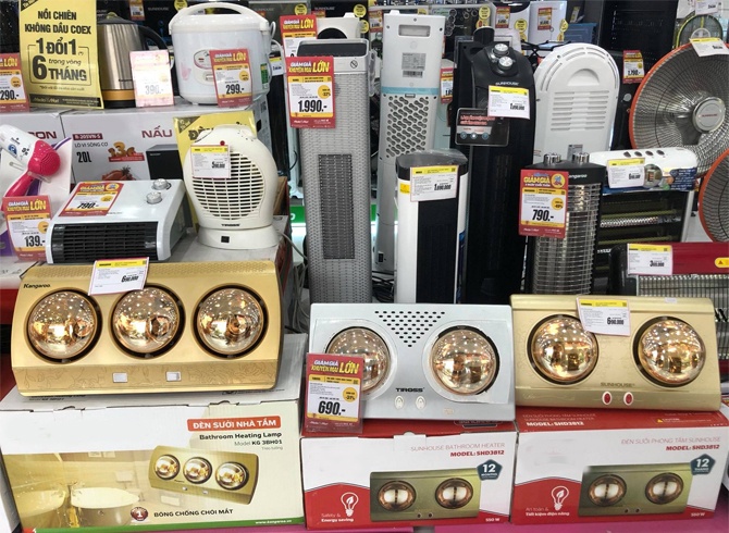 Máy sưởi giá hơn một triệu đồng 'cháy hàng'
