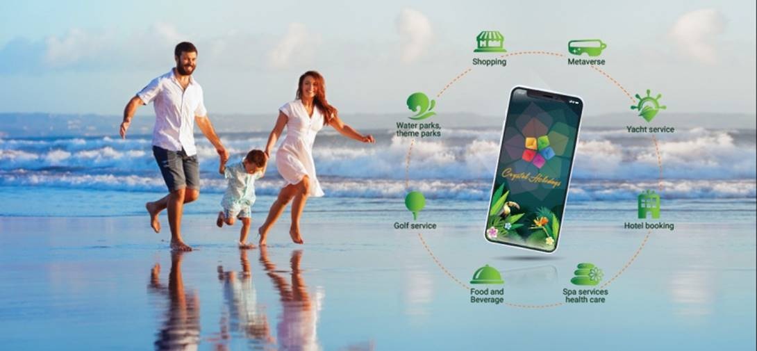 crystal holidays tang toc phat trien cac san pham du lich thong minh