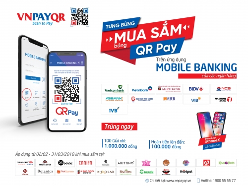 Nhận 100 nghìn đồng khi trải nghiệm QR Pay trên Mobile Banking Nhận 100 nghìn đồng khi trải nghiệm QR Pay trên Mobile Banking