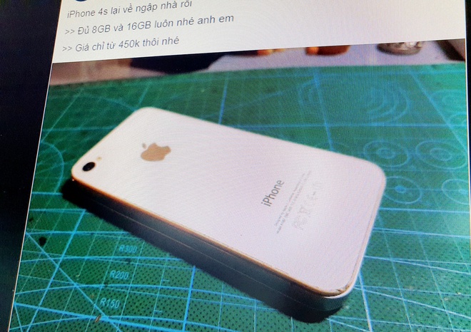 iPhone 4S chào bán giá 450.000 đồng tại Việt Nam