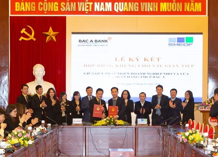 BAC A BANK ký Hợp đồng khung cho vay gián tiếp với Quỹ Phát triển doanh nghiệp nhỏ và vừa bac a bank ky hop dong khung cho vay gian tiep voi quy phat trien doanh nghiep nho va vua