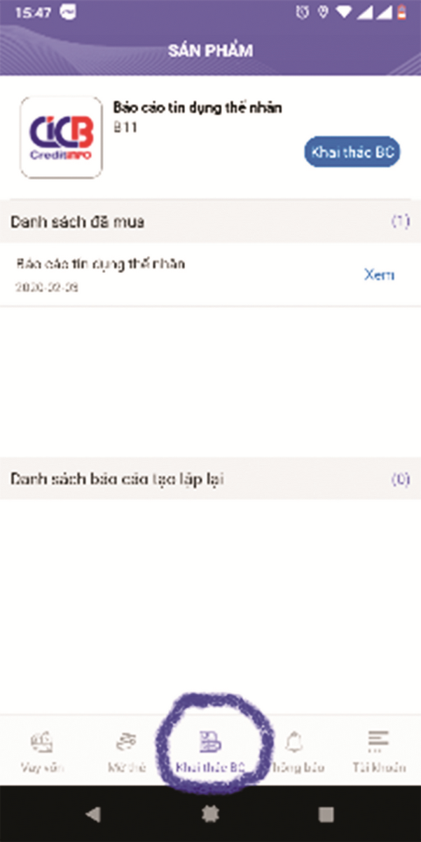 tu kiem tra no xau qua cic