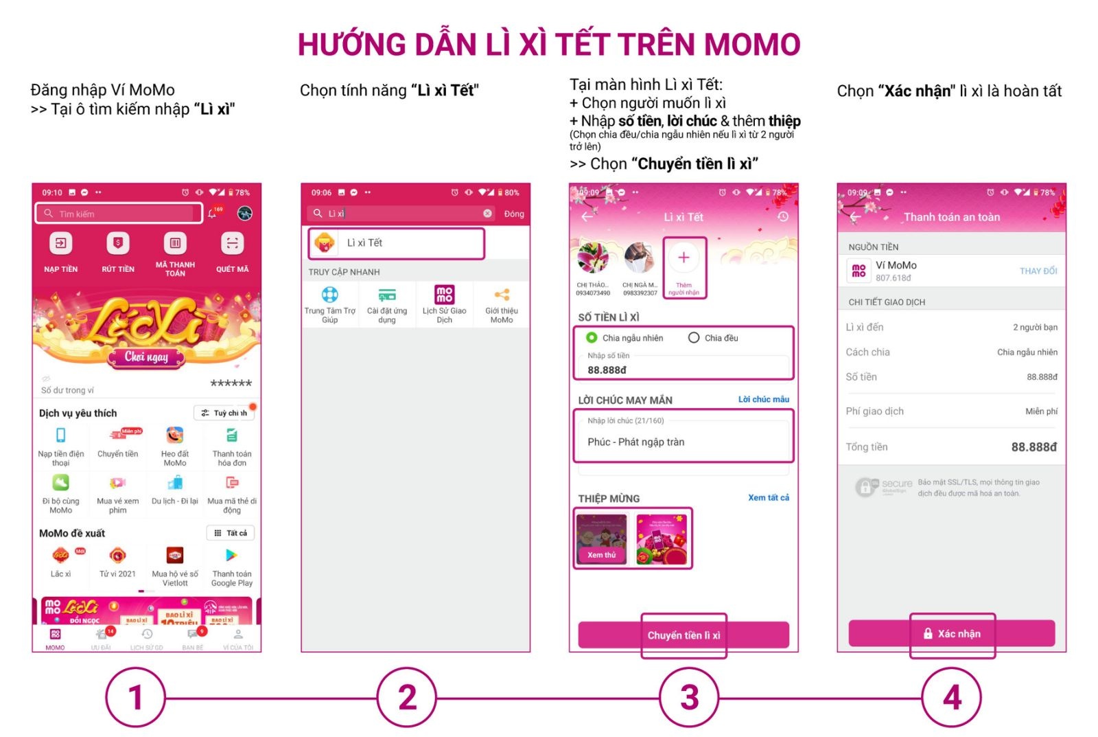 Lì xì online có số Lộc Phát, Thần Tài… li xi online co so loc phat than tai