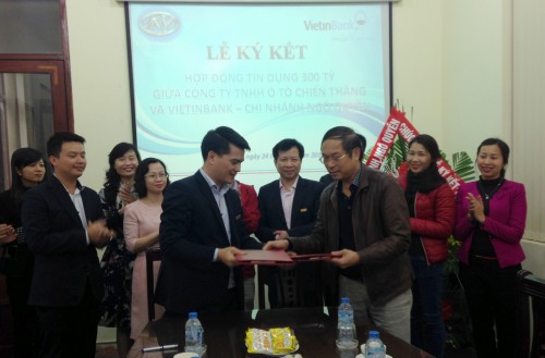 VietinBank Ngô Quyền đầu tư 300 tỷ đồng cho Công ty ô tô Chiến Thắng