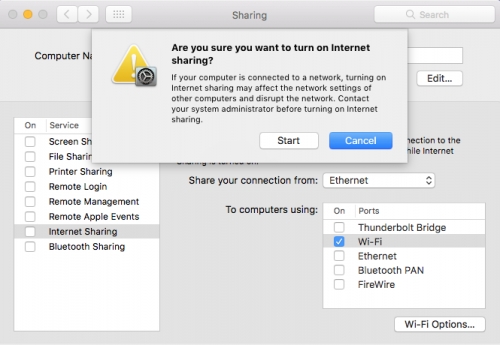 Cách biến MacBook thành điểm phát Wi-Fi Cách biến MacBook thành điểm phát Wi-Fi