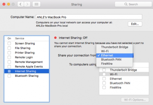 Cách biến MacBook thành điểm phát Wi-Fi Cách biến MacBook thành điểm phát Wi-Fi