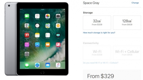 iPad 9.7 inch ra mắt, giá từ 329 USD