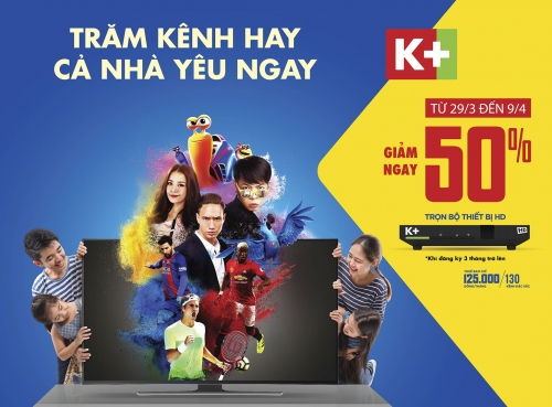 Truyền hình K+ ưu đãi lớn cho người mê thể thao Truyền hình K+ ưu đãi lớn cho người mê thể thao