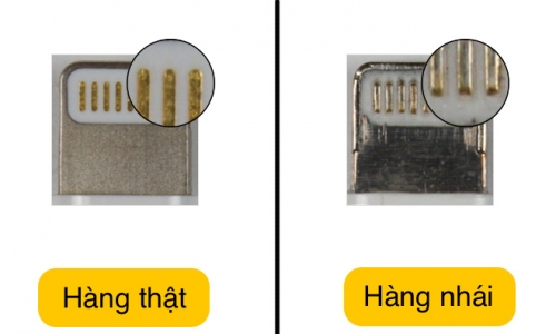 8 dấu hiệu phân biệt cáp iPhone xịn và hàng nhái