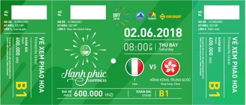 Chính thức công bố giá vé Lễ hội Pháo hoa quốc tế Đà Nẵng 2018