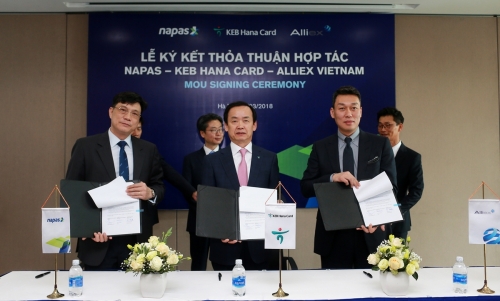 NAPAS ký thỏa thuận hợp tác với Hana Card và Alliex